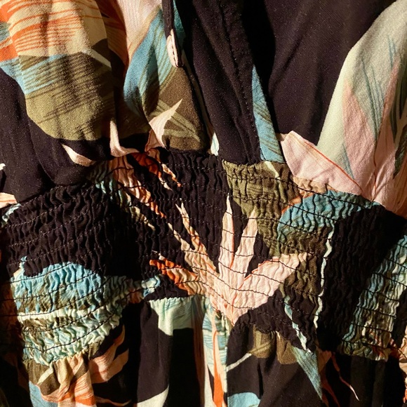 SHEIN Curve Leaf Print Dress. Size 4X - Picture 6 of 7